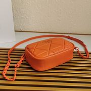 Prada Spectrum Shoulder Bag In Orange 1BH141 Size 13.5x21x8cm - 5