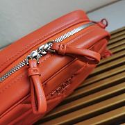 Prada Spectrum Shoulder Bag In Orange 1BH141 Size 13.5x21x8cm - 4