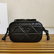 Prada Spectrum Shoulder Bag In Black 1BH141 Size 13.5x21x8cm - 1