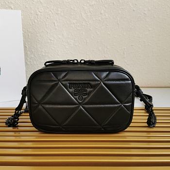 Prada Spectrum Shoulder Bag In Black 1BH141 Size 13.5x21x8cm