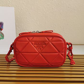 Prada Spectrum Shoulder Bag In Red 1BH141 Size 13.5x21x8cm