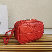 Prada Spectrum Shoulder Bag In Red 1BH141 Size 13.5x21x8cm - 5