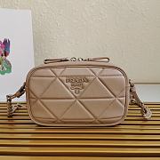 Prada Spectrum Shoulder Bag In Apricot 1BH141 Size 13.5x21x8cm - 1
