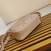 Prada Spectrum Shoulder Bag In Apricot 1BH141 Size 13.5x21x8cm - 5