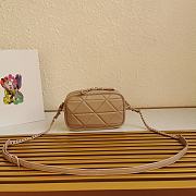 Prada Spectrum Shoulder Bag In Apricot 1BH141 Size 13.5x21x8cm - 2