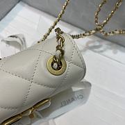 Chanel Resin Stone Small Flap Bag In White AS2251 Size 14.5x5x10.5cm - 5