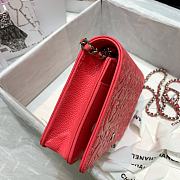 Chanel Camellia Wallet On Chain Rose Size 19cm - 5