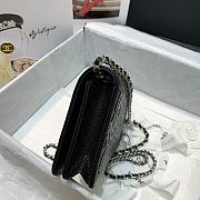 Chanel Camellia Wallet On Chain Black Rose Size 19cm - 6