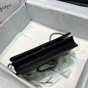 Chanel Camellia Wallet On Chain Black Rose Size 19cm - 5