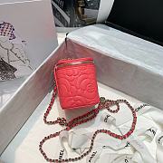 Chanel Vanity Rose With Chain AP219 Size 10.5x8.5x7cm - 5