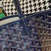 Goyard Blue Chevron St Louis PM Tote Bag with Pouch ABA02  - 5