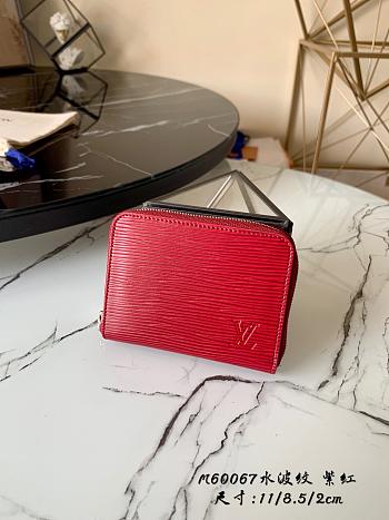 Louis Vuitton Zippy Coin Purse Bordeaux Epi Leather M60067 Size 11x8.5x2cm