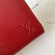 Louis Vuitton Zippy Coin Purse Bordeaux Epi Leather M60067 Size 11x8.5x2cm - 5