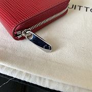 Louis Vuitton Zippy Coin Purse Bordeaux Epi Leather M60067 Size 11x8.5x2cm - 4
