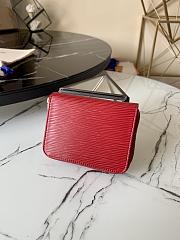 Louis Vuitton Zippy Coin Purse Bordeaux Epi Leather M60067 Size 11x8.5x2cm - 3