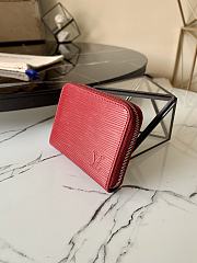 Louis Vuitton Zippy Coin Purse Bordeaux Epi Leather M60067 Size 11x8.5x2cm - 2
