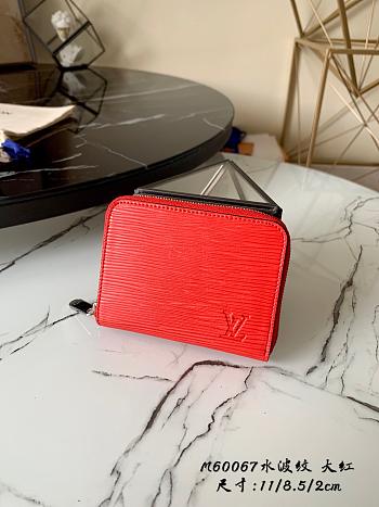 Louis Vuitton Zippy Coin Purse Red Epi Leather M60067 Size 11x8.5x2cm