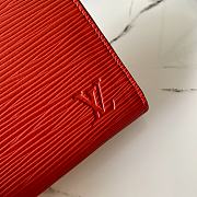 Louis Vuitton Zippy Coin Purse Red Epi Leather M60067 Size 11x8.5x2cm - 5