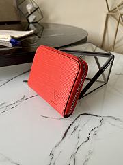 Louis Vuitton Zippy Coin Purse Red Epi Leather M60067 Size 11x8.5x2cm - 3