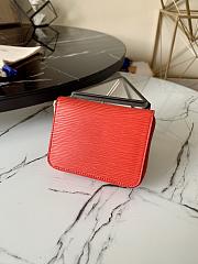 Louis Vuitton Zippy Coin Purse Red Epi Leather M60067 Size 11x8.5x2cm - 2