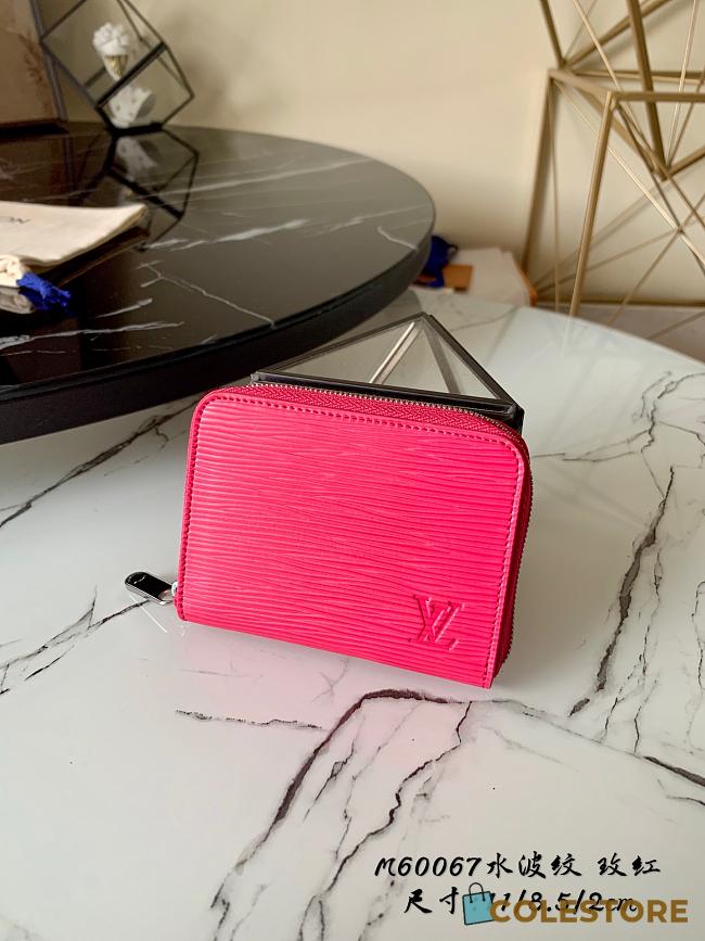 Louis Vuitton Zippy Coin Purse Rose Epi Leather M60067 Size 11x8.5x2cm - 1