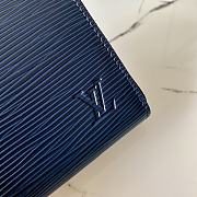 Louis Vuitton Zippy Coin Purse Ocean Blue Epi Leather M60067 Size 11x8.5x2cm - 5
