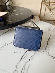 Louis Vuitton Zippy Coin Purse Ocean Blue Epi Leather M60067 Size 11x8.5x2cm - 4