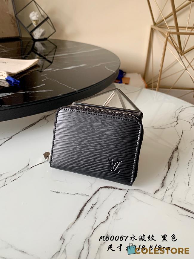 Louis Vuitton Zippy Coin Purse Black Epi Leather M60067 Size 11x8.5x2cm - 1