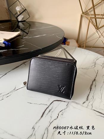Louis Vuitton Zippy Coin Purse Black Epi Leather M60067 Size 11x8.5x2cm