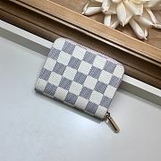 Louis Vuitton Zippy Damier Azur 60229 Size 11x8.5x2cm  - 3