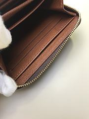 Louis Vuitton Zippy Damier Azur In Brown N63070 Size 11x8.5x2cm - 2