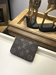 Louis Vuitton Zippy Damier Azur In Brown N63070 Size 11x8.5x2cm - 4