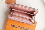Louis Vuitton Zippy Wallet In Dusty Pink Mahina Leather M42616 Size 19x10cm - 6