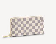 Louis Vuitton Zippy Wallet Damier Leather M42616 Size 19x10cm - 1