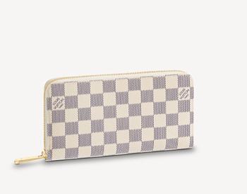 Louis Vuitton Zippy Wallet Damier Leather M42616 Size 19x10cm