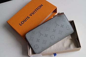 Louis Vuitton Zippy Wallet Monogram Titanium M63237 Size 19x10.5x2.5cm