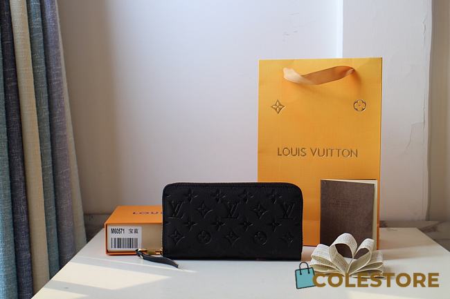 Louis Vuitton Zippy Wallet Monogram Empreinte Leather M61864 Size 19x10.5x2.5cm - 1