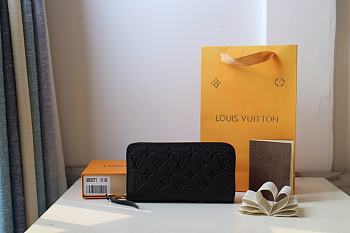 Louis Vuitton Zippy Wallet Monogram Empreinte Leather M61864 Size 19x10.5x2.5cm