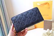 Louis Vuitton Zippy Wallet Monogram Marine Rouge Empreinte Leather M61864 Size 19x10.5x2.5cm - 3