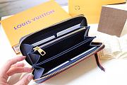 Louis Vuitton Zippy Wallet Monogram Marine Rouge Empreinte Leather M61864 Size 19x10.5x2.5cm - 2