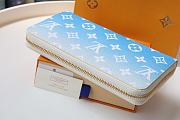 Louis Vuitton Escale Zippy Wallet Blue M80361 Size 19.5x10.5 2.5 cm - 2