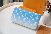 Louis Vuitton Escale Zippy Wallet Blue M80361 Size 19.5x10.5 2.5 cm - 3