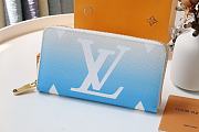 Louis Vuitton Escale Zippy Wallet Blue M80361 Size 19.5x10.5 2.5 cm - 5