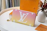 Louis Vuitton Escale Zippy Wallet Light Pink M80361 Size 19.5x10.5x2.5 cm - 4