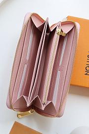Louis Vuitton Escale Zippy Wallet Light Pink M80361 Size 19.5x10.5x2.5 cm - 6