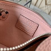 Louis Vuitton Key Pouch Mahina Leather In Pink M69508 Size 13.8X9X1.5cm - 3
