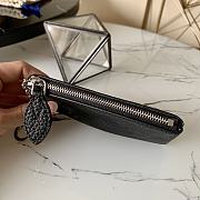 Louis Vuitton Key Pouch In Black M69508 Size 13.8X9X1.5cm - 6