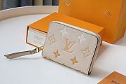 Louis Vuitton Zippy Coin Purse Yellow Monogram Empreinte Leather M80408 Size 11x8.5x2cm - 5