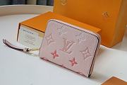 Louis Vuitton Zippy Coin Purse Pink Monogram Empreinte Leather M80408 Size 11x8.5x2cm - 3