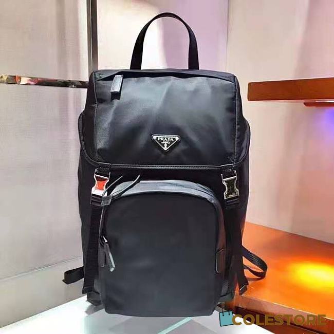 Prada Saffiano In Black 2VZ135 Size 17x45x17cm - 1